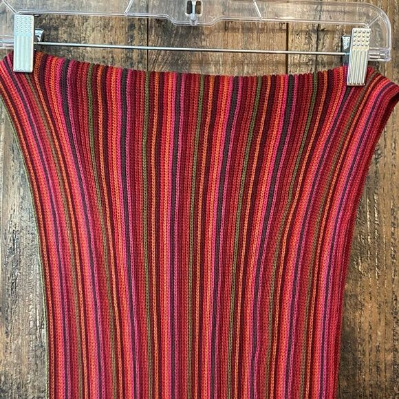 Colorful Pink Red Green Purple Cotton 80” Stretch Fringe BOHO Ski Scarf Wrap - Picture 5 of 7